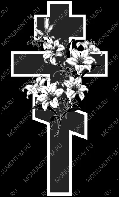 Крест гравировка АР10726