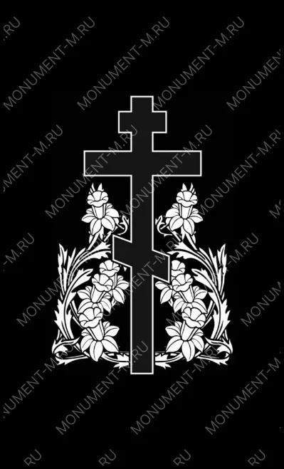 Крест гравировка АР10727