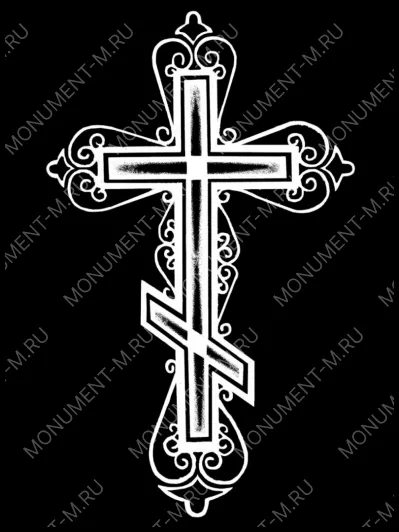 Крест гравировка АР10731