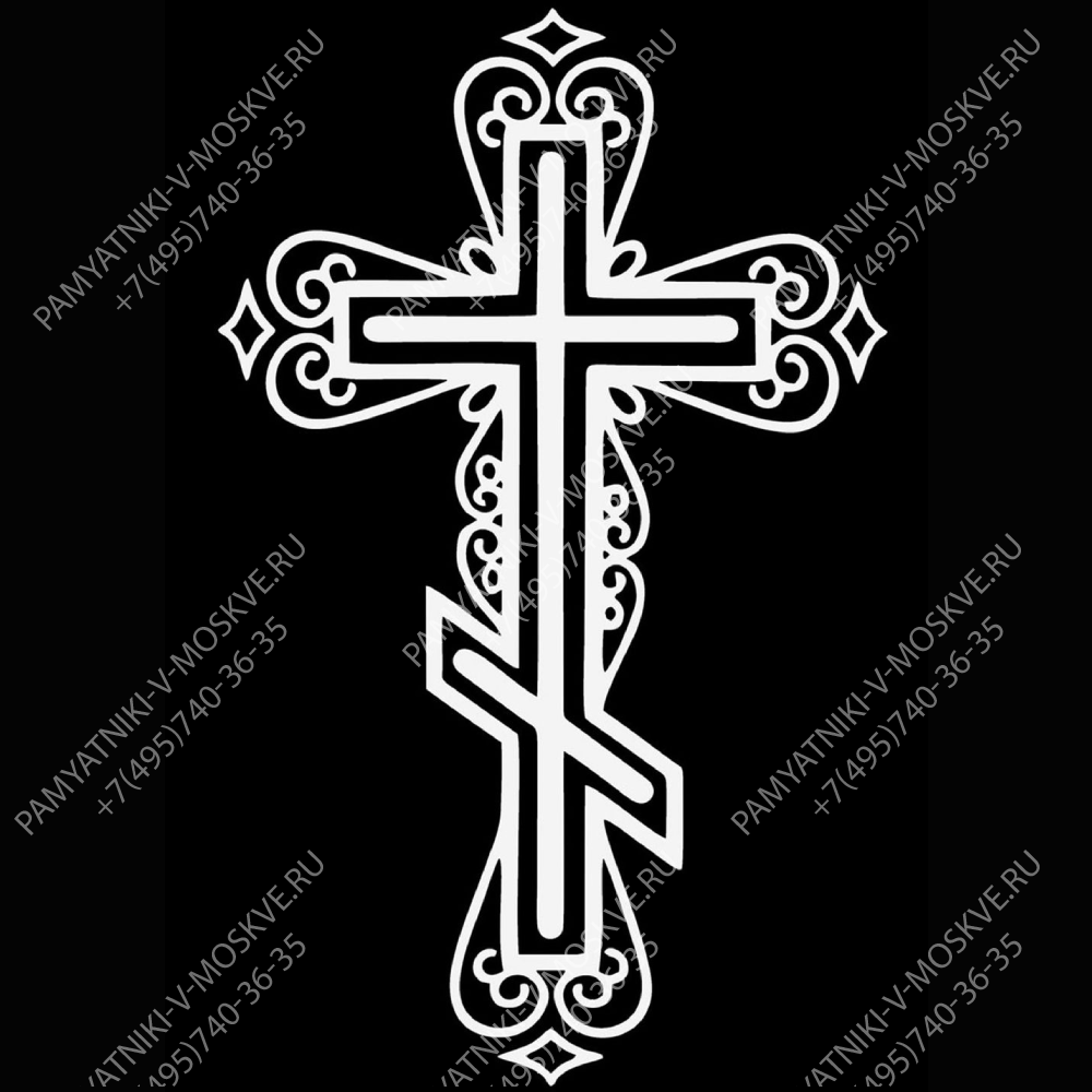 Крест гравировка АР10782