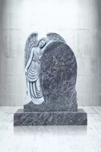 Памятник на кладбище с ангелом АР1989